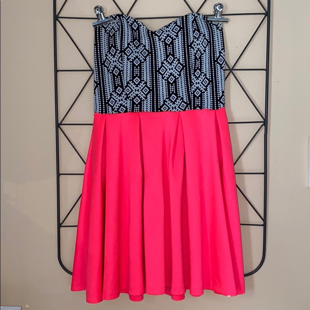 Hot pink summer dress